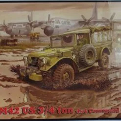 Roden 809 1:35 Scale Model Kit – M42 US 3/4 Ton 4x4 Command Truck Plastic Military Vehicle