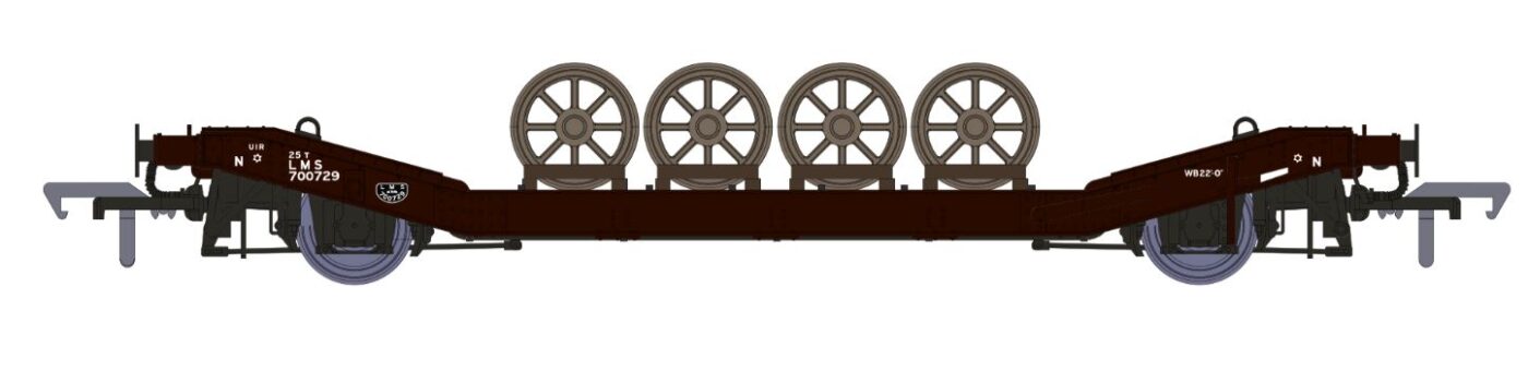 RAPIDO 929002 LOWMAC Diagram 54a No.700729 – LMS Bauxite – B & H Models