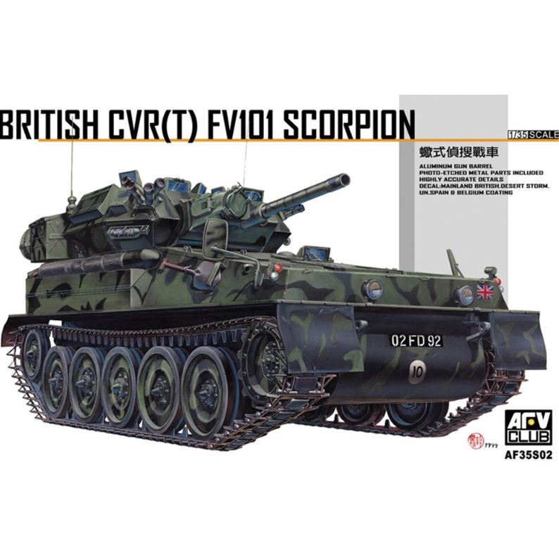 Maquette De Char Scorpion FV101 Britannique 1/35 Par AFV Club – Neuf